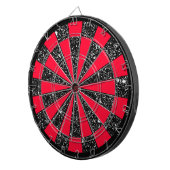 Pink Girly Geeky Darts Starry Sparkly Glittery Dartbord (Voorkant Rechts)