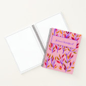 Pink Girly gepersonaliseerd schetsboek Notitieboek (Binnen)