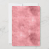 Pink Girly Glam Sparkle Glitter Kaart (Achterkant)