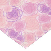 Pink Girly Hippy Roos Floral Pattern Tafelkleed (Gekanteld)