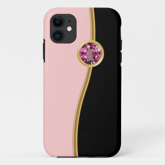 Pink Girly Jewel iPhone cases (Achterkant)