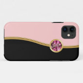 Pink Girly Jewel iPhone cases (Achterkant (horizontaal))