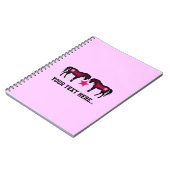 Pink Girly Personalized Horse Notitieboek (Linkerzijde)