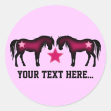 Pink Girly Personalized Horse