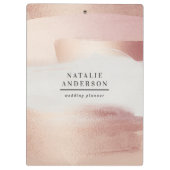 Pink girly rose gold modern stylish elegant klembord (Achterkant)