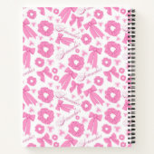 Pink Girly Scrunchies Pattern Cute Hair Accessory Notitieboek (Achterkant)