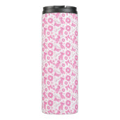 Pink Girly Scrunchies Pattern Cute Hair Accessory Thermosbeker (Achterkant)