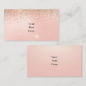 Pink Glam Beauty Business Card Visitekaartje (Voorkant / Achterkant)