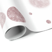Pink Glam Bokeh Confetti Stippen Cadeaupapier (Rol Hoek)