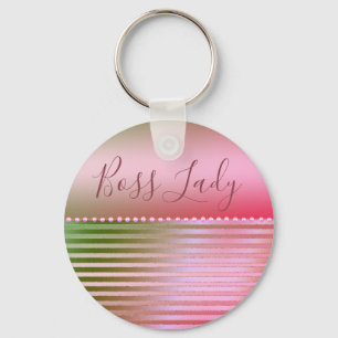 Pink Glam Boss Lady Sleutelhanger