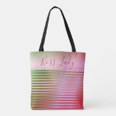 Pink Glam Boss Lady Tote Bag (Achterkant)