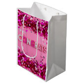Pink Glam Congrats Gift Bag Medium Cadeauzakje (Voorkant Gekanteld)