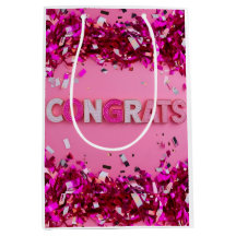 Pink Glam Congrats Gift Bag