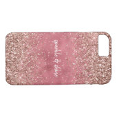 Pink Glam Glitzy glitter Case-Mate iPhone Case (Achterkant (Horizontaal))