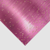 Pink Glam Gold Sparkle Confetti Baby shower Tissuepapier (Detail)
