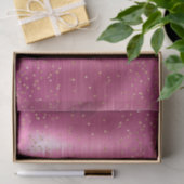 Pink Glam Gold Sparkle Confetti Baby shower Tissuepapier (Geschenk)