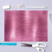 Pink Glam Gold Sparkle Confetti Baby shower Tissuepapier (Craft)