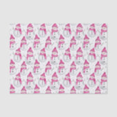 Pink Glam Snowman Snowwoman Christmas Tissuepapier (Voorkant)