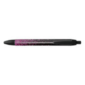 Pink Glimmer Cascade Custom Autograph Pen (Achterkant)