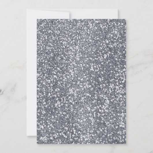 Pink Glitter 30e verjaardag uitnodiging (Achterkant)