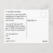 Pink Glitter, 60ste verjaardag Briefkaart (Achterkant)