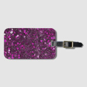 Pink Glitter Bagagelabel (Voorkant (horizontaal))