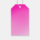 Pink Glitter Balloon 4th Birthday for Girls Cadeaulabel (Achterkant)