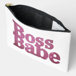 Pink Glitter Boss Babe Etui
