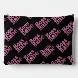 Pink Glitter Boss Babe Etui