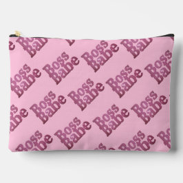 Pink Glitter Boss Babe Etui