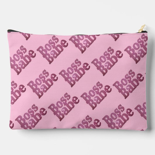 Pink Glitter Boss Babe Etui (Achterkant)