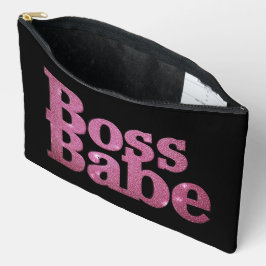 Pink Glitter Boss Babe Etui