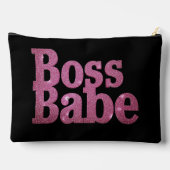 Pink Glitter Boss Babe Etui (Achterkant)