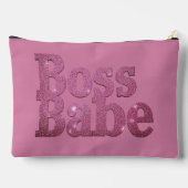 Pink Glitter Boss Babe Etui (Achterkant)