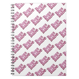 Pink Glitter Boss Babe Notitieboek