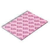 Pink Glitter Boss Babe Notitieboek (Linkerzijde)