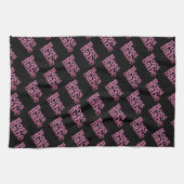 Pink Glitter Boss Babe Theedoek (Horizontaal)