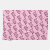Pink Glitter Boss Babe Theedoek (Horizontaal)