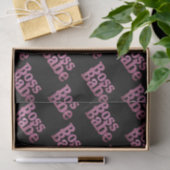 Pink Glitter Boss Babe Tissuepapier (Geschenk)