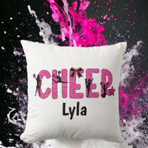 Pink Glitter Cheerleader Cheer Personalized