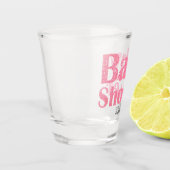 Pink Glitter Girl Baby shower Shots Shot Glas (Links)