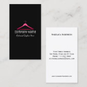 Pink Glitter Hanger Logo Visitekaartje (Voorkant / Achterkant)