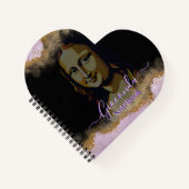 Pink Glitter Leonardo Da Vinci Gioconda Notitieboek (Voorkant)