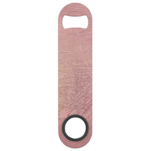 pink glitter monogram rose gold sparkle speed flessenopener (Achterkant)