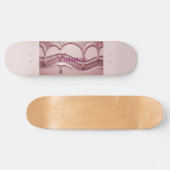 Pink Glitter Naam Emma Skateboard (Horizontaal)