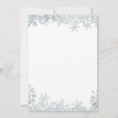 Pink Glitter Onederland Verjaardag Uitnodiging (Achterkant)