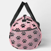 Pink Glitter Paw Print Pet Bag Plunjezak (Rechts)