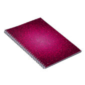 Pink Glitter Sequin Disco Glitz Spiral Notitieboek (Rechterzijde)