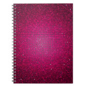 Pink Glitter Sequin Disco Glitz Spiral Notitieboek (Voorkant)