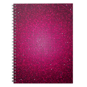 Pink Glitter Sequin Disco Glitz Spiral Notitieboek